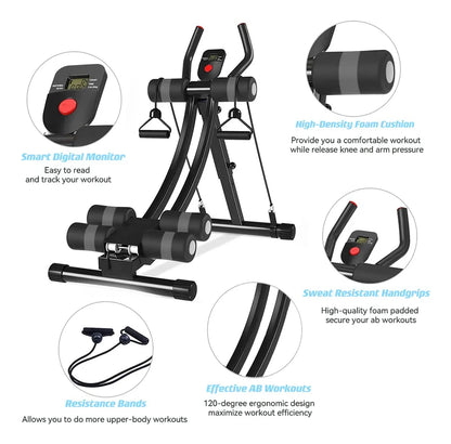 Máquina de abdominales para gimnasio en casa